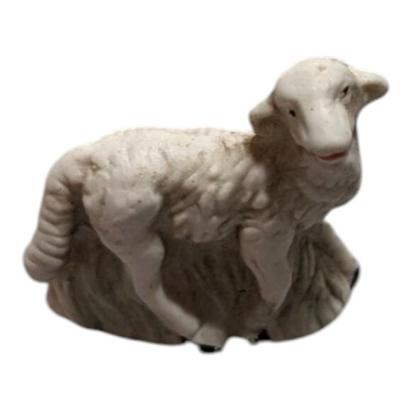 Vintage 9-Piece Ceramic Nativity Set Adelbrook 1990s Walmart Broken Angel Wing - Picture 10 of 15